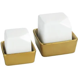 Wenko Cleo Luftbefeuchter 2-teilig Weiß/Gold