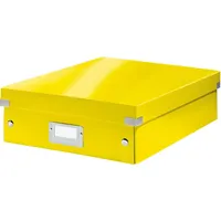 Leitz Organisationsbox Click & Store Wow Mittel Graukarton gelb