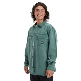 QUIKSILVER Mohab Washed Twill Langarmhemd - Trekking Green - L