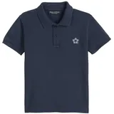 Marc O'Polo "aus Bio-Baumwoll-Piqué", Mädchen, Gr. 116/122, schwarz navy, Obermaterial: 100% Baumwolle, unifarben, regular fit, normaler Saum, Shirts