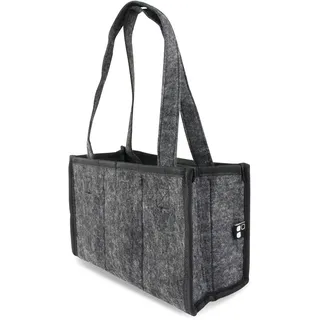 Promotion & Beyond Flaschenträger aus Filz für bis zu 6 Flaschen Männerhandtasche