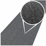 ANRO Teppich Teppichläufer Flur Schlafzimmer Küche Wohnzimmer Küchenläufer Küchenteppich rutschfest Meterware Tamara Grau 260x67cm