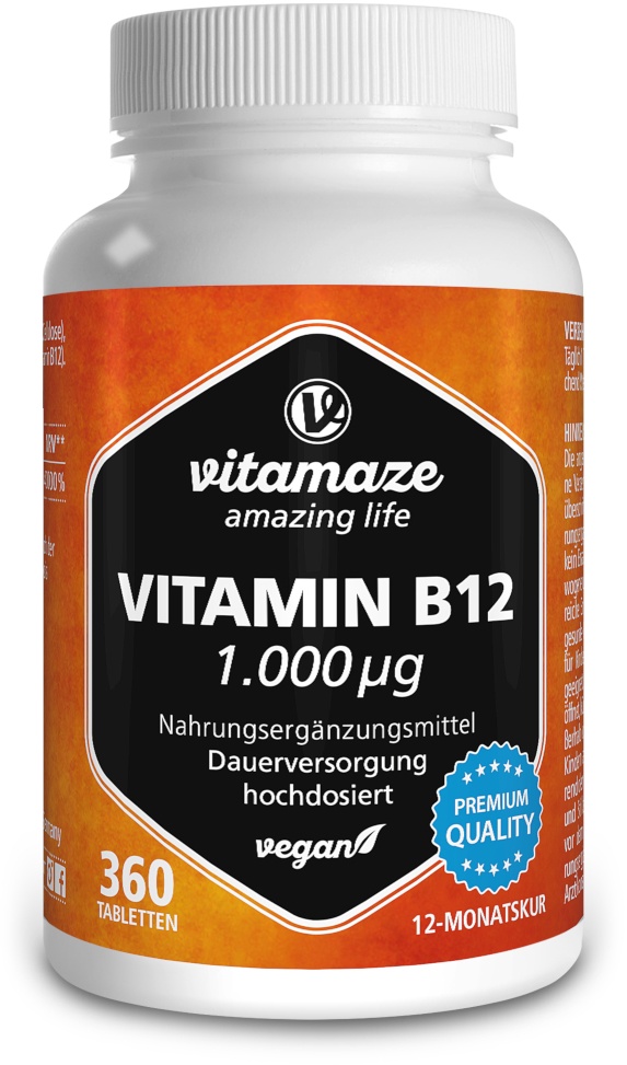 Preisvergleich Produktbild vitamaze VITAMIN B12 1.000g