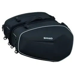 Shad E48 Seitentaschen Volumen: 46-58 Liter, schwarz Fahrrad-Tasche schwarz