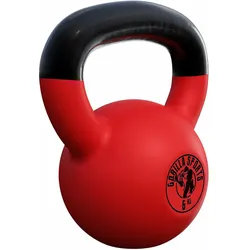 Kettlebell Guss mit Vinylbeschichtung 2 kg - 32 kg ROT|ROT|ROT 2kg