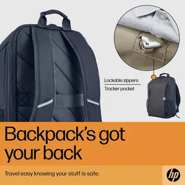 HP Laptop-Rucksack Travel Kunstfaser schwarz/grau 18,0 l bis 39,6 cm (15,6 Zoll)