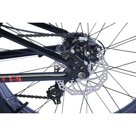 WYNN Mountainbike 24 Zoll RH 30 cm schwarz/rot