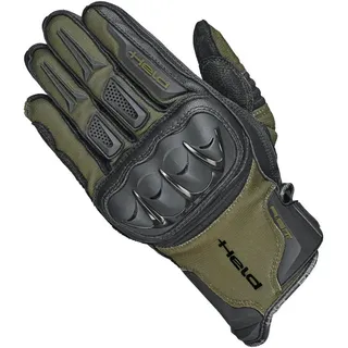 Held Sambia Adventure Motorrad Handschuhe, grün, Größe S für Männer