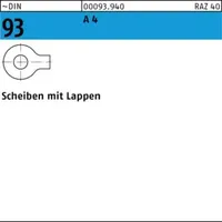 Industrial Quality Supplies DIN 93 Scheibe mit 1 Lappen,