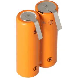 AccuCell Rasiererakku NiMH 2,4V 1200mAh mit Lötfahnen ersetzt Philips 138 10609
