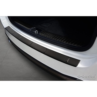 Avisa Matt-Schwarz Edelstahl Heckstoßstangenschutz kompatibel mit Mercedes GLE II W167 & GLE II 53 AMG 2019-2023 'Ribs', Mattschwarz