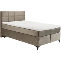Ed exciting design »Navarra«, Boxspringbett 140x200cm Stone, Ausführung:Variante 1