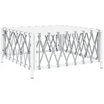 vidaXL Gartentisch 70 x 70 x 34 cm Weiß