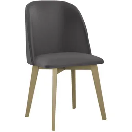 Mirjan24 Stuhl, Eiche, Dunkelgrau, Holz, Buche, 1-Sitzer, 48x83x55 cm, Esszimmer, Stühle, Esszimmerstühle, Vierfußstühle