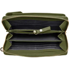 lazarotti Bologna Leather Zip Around Geldbörse Damen olive