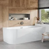 Villeroy & Boch Embrace Eck-Badewanne mit Verkleidung, UBA180EMB9CR00V-01,