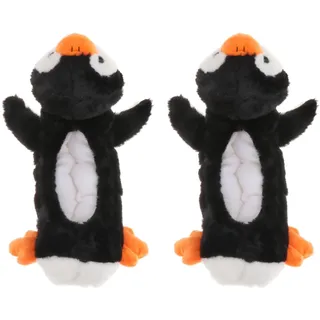 Baoblaze 1 Paar Schlittschuh Kufenhüllen, Hockey Schlittschuhe Kufenschutz, Ice Skate Blade Covers Cute, Plush Ice Skate Blade Covers, Kufenstrump Kufenschoner für Kinder Erwachsene, Pinguin
