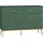 Lomadox Sideboard, 120cm Breit, In Grün Mit Goldfarbenen Griffen Und Füßen Fasano-131, B/h/t Ca. 120/85/40 Cm