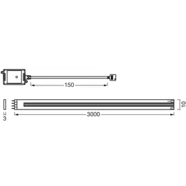 Osram LED-Lichtstreifen 14 W warmweiß 300 cm