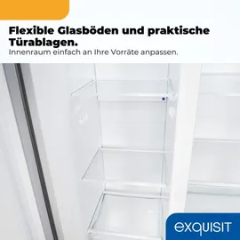 Exquisit SBS 520-CF-040E Side-by-Side (513 l, 1770 mm hoch, Inoxlook-az)