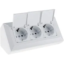 ChiliTec Mehrfachsteckdose 3-fach Weiß