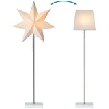 Star Trading Moa 3D Papierstern Weihnachten Silber