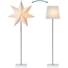 Star Trading Moa 3D Papierstern Weihnachten Silber