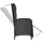 vidaXL Polyrattan Garten-Essgruppe 5-tlg. schwarz inkl. Kissen 3185075