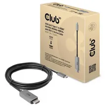 Club 3D USB-C auf HDMI 4K120Hz Aktives Kabel St./St. 3 m Schwarz/Grau
