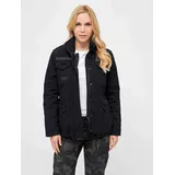 funktionale Brandit Damen Jacke Reißverschluss Taschen mit Baumwolle Schwarz - XXL
