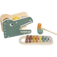 Small Foot Company Small foot 12461 - Klopfspiel mit Xylophon Safari, 2in1, Musikspielzeug/Motorikspielzeug