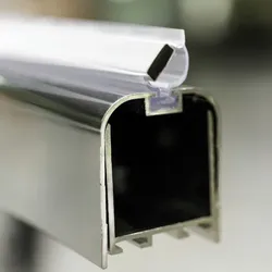 SANOFLEX Magnetprofil »Magnetprofil«, Metall, BxL: 4,5-6,5 x 195 cm, für Nischen - silberfarben