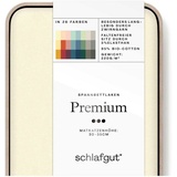 SCHLAFGUT Premium Baumwolle 90 x 190 - 100 x 220 cm yellow light