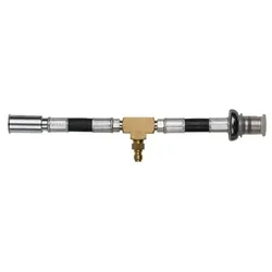 Manometer-Anschlussschlauch mit 1/4" Schlauchanschluss zur universellen Verwendung mit 3/8" und 5/16" Hochdruckschlauchanschlüssen