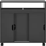 [en.casa] Badezimmerschrank Lumijoki 71x70x20cm Dunkelgrau