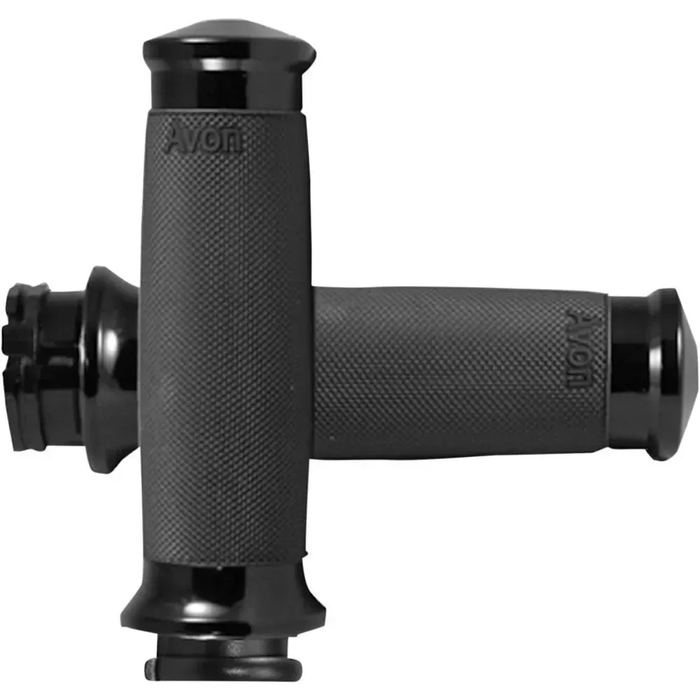 Avon Grips Custom Contour Harley Davidson Fld 1690 Dyna Switchback Griffe - Black - One Size