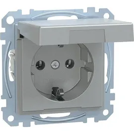 Merten Schuko-Steckdose Aluminium 1 St.