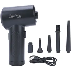 casativo tools Leistungsstarkes Akku-Druckluftgebläse zum Reinigen & Aufblasen, 7kPa, inkl. 5 Aufsätze, kompakt & vielseitig, ideal für Auto, Haushalt & Outdoor