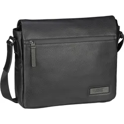 Jost Umhängetasche Stockholm Shoulder Bag Flap M Umhängetaschen   Schwarz Herren 