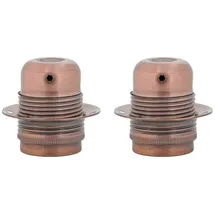 vidaXL Lampenfassungen 2 Stk. Rot-bronze E27 Vidaxl