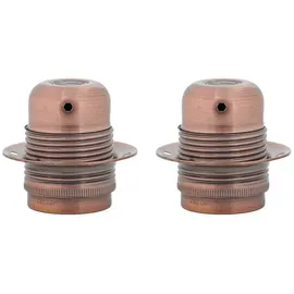 vidaXL Lampenfassungen 2 Stk. Rot-bronze E27 Vidaxl