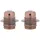 vidaXL Lampenfassungen 2 Stk. Rot-bronze E27 Vidaxl