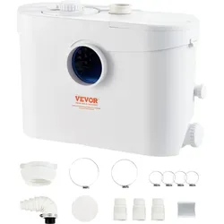 VEVOR Hebeanlage + Produktbeschreibung: Zerkleinerer-Abwasserpumpe FLO700