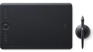Wacom Grafiktablett Intuos Pro M, Bluetooth, 22,4 x 14,8cm aktive Fläche, schwarz