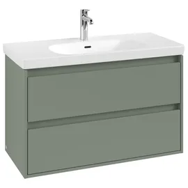 Villeroy & Boch Waschtischunterschrank 2 Auszüge 97,2 x 59,6 x 43,9 cm Soft Green