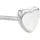 Tom Tailor Ohrstecker Herz Silber 925 2100587 6 mm