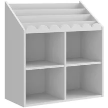 OEM Kinderbücherregal Book Nook 71 x 76 x 33 cm MDF/Spanplatte weiß