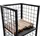 CLP Kaminholzständer Forrest Metall 40 x 40 x 120 cm schwarz