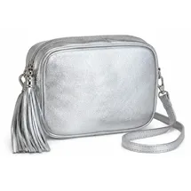 COLLEZIONE ALESSANDRO Umhängetasche Leder Silber