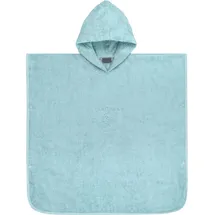 Normani Kinder Baumwoll Badeponcho Manama in Hellblau | Gr.: 60 x 60 cm
